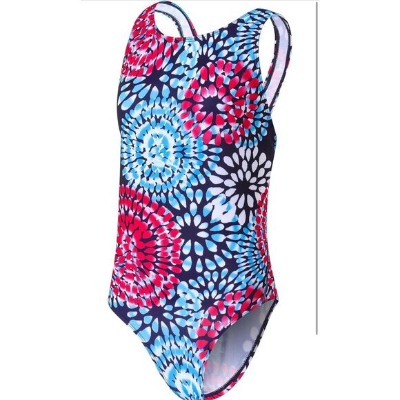 NEW Girls' Swimsuit Bathing Suit One Piece Suits Swim 14 - Picture 1 of 7